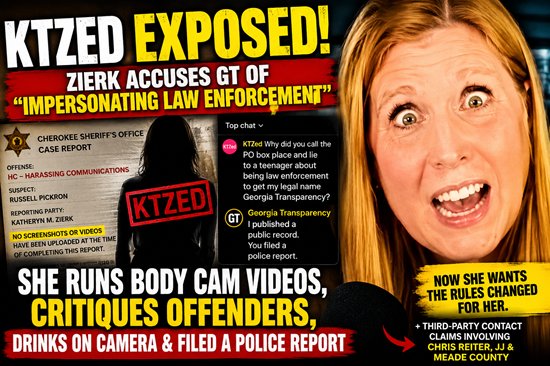 KTZed Exposed: Katheryn Zierk Accuses GT of Impersonating Law Enforcement After Filing Police Report