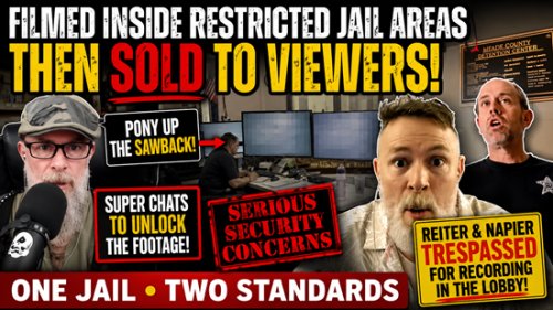 Restricted Jail Footage Used to Solicit Super Chats After Critics Were Trespassed for Recording in Public Lobby